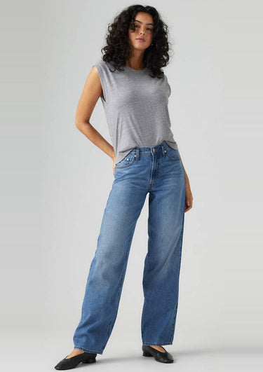 A349400570 57 | Baggy Dad Jeans Aus Leinen+ Denim